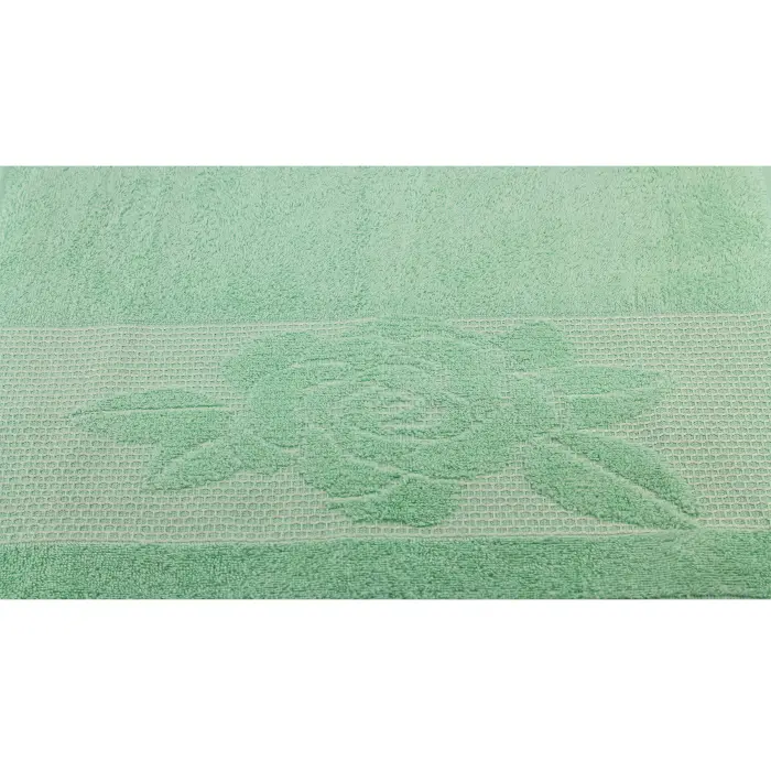 Set 4 prosoape cu motiv Flori - menta - 1049 - Set 4 prosoape cu motiv Flori - menta - 1049