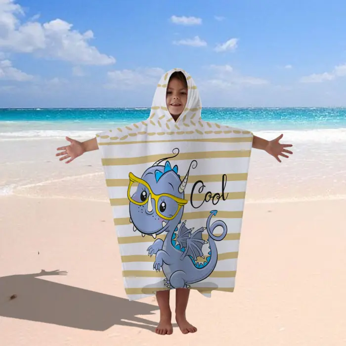 Poncho terry pentru copii – Dragon - 546 - Poncho terry pentru copii – Dragon - 546