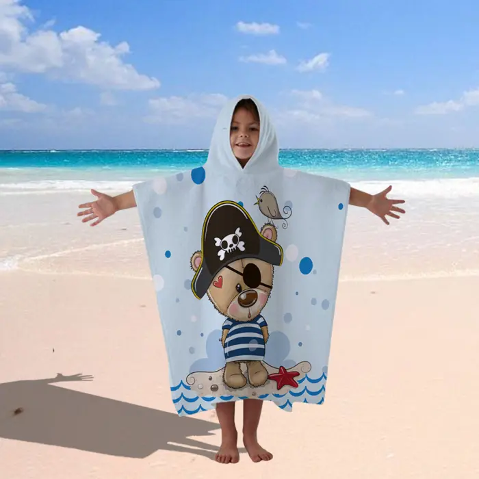 Poncho terry pentru copii – Pirat - 544 - Poncho terry pentru copii – Pirat - 544