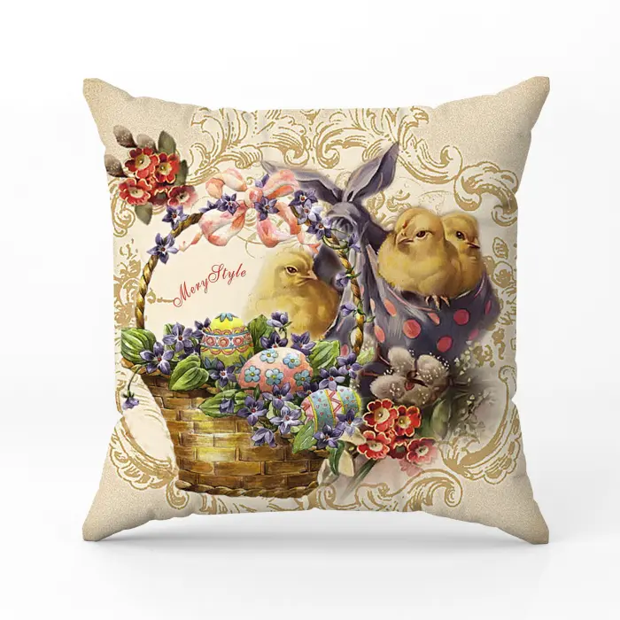Pernă decorativă cu motive pascale - 5075 - 2856 - Pernă decorativă cu motive pascale - 5075 - 2856
