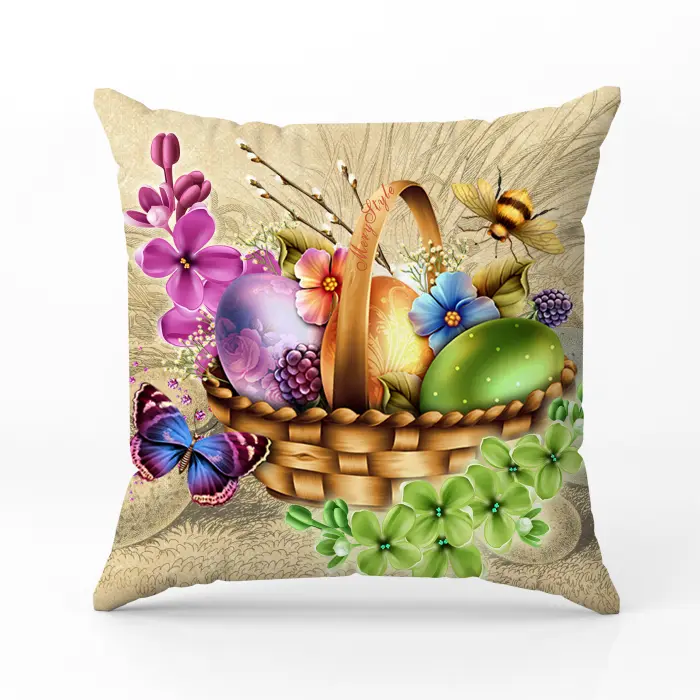 Pernă decorativă cu motive pascale - 5077 - 2858 - Pernă decorativă cu motive pascale - 5077 - 2858