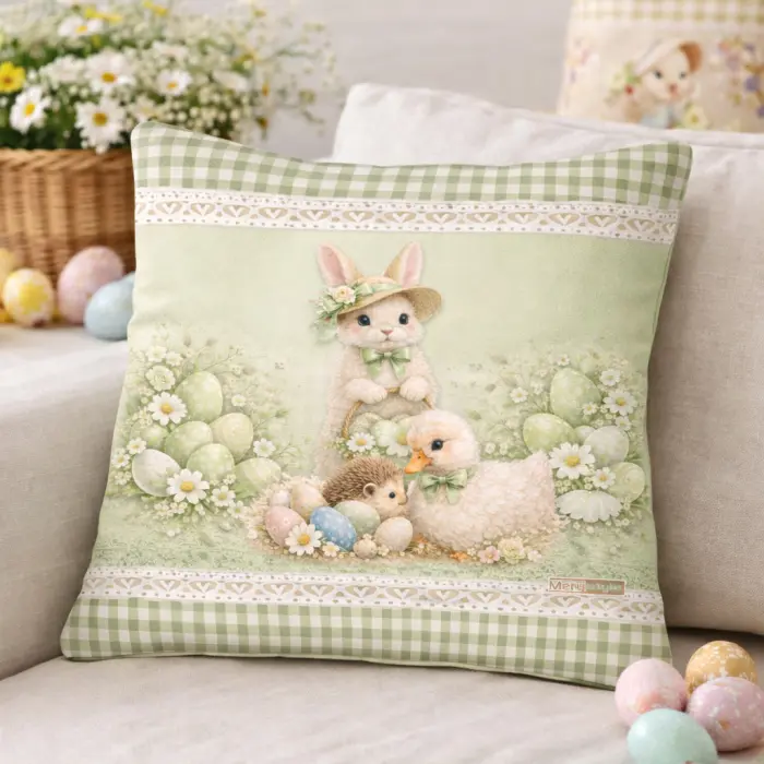 Pernă decorativă cu motive pascale - 5435 - 3804 - Pernă decorativă cu motive pascale - 5435 - 3804
