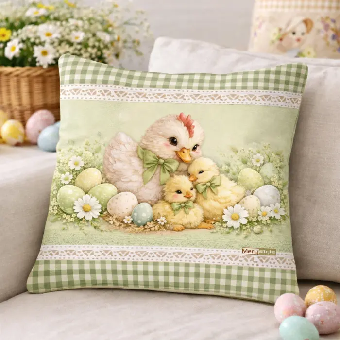Pernă decorativă cu motive pascale - 5436 - 3805 - Pernă decorativă cu motive pascale - 5436 - 3805