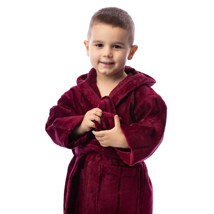 Halat de copii Thread - Bordo - 679 - Halat de copii Thread - Bordo - 679