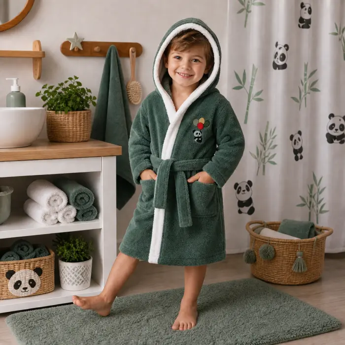 Halat pentru copii Sunny - culoare verde – kaki - 3/4 ani - 3861 - Halat pentru copii Sunny - culoare verde – kaki - 3/4 ani - 3861
