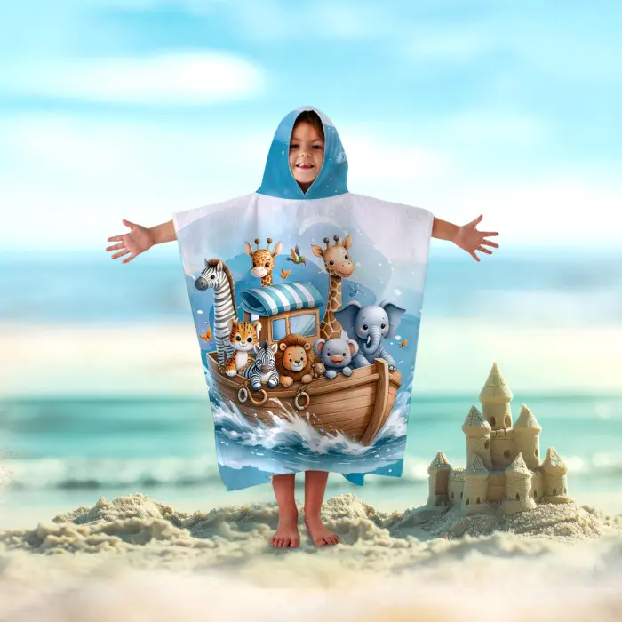 Poncho terry pentru copii - 5044 - 2915 - Poncho terry pentru copii - 5044 - 2915
