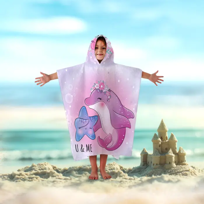 Poncho terry pentru copii - 5059 - 2930 - Poncho terry pentru copii - 5059 - 2930