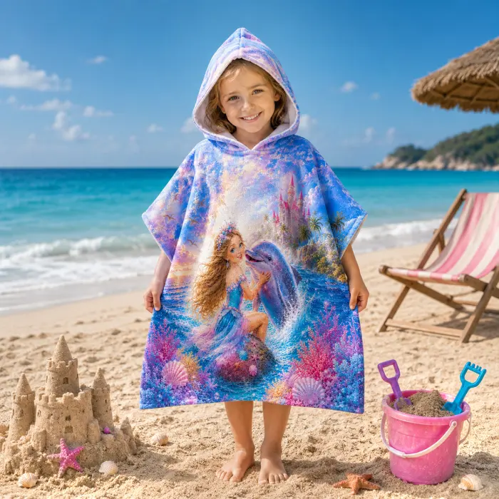 Poncho terry pentru copii - 5603 - 4072 - Poncho terry pentru copii - 5603 - 4072