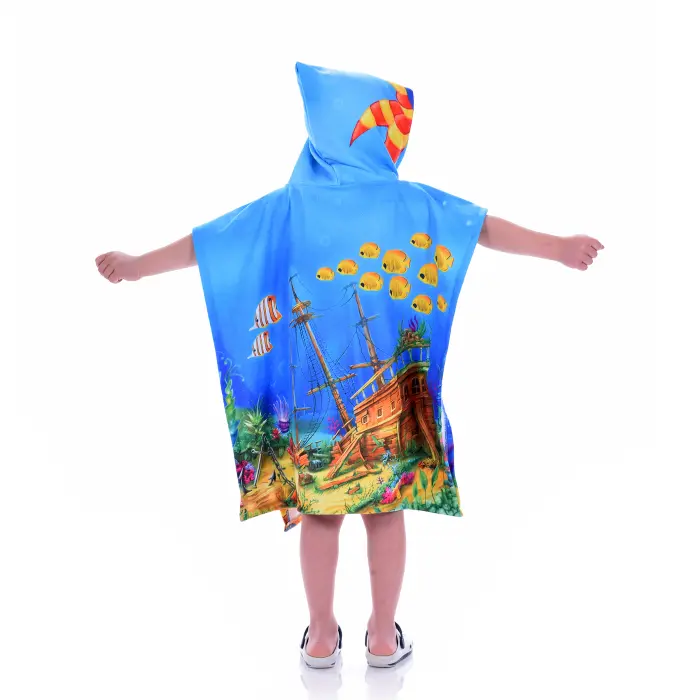Poncho pentru copii - Rechin - 1358 - Poncho pentru copii - Rechin - 1358