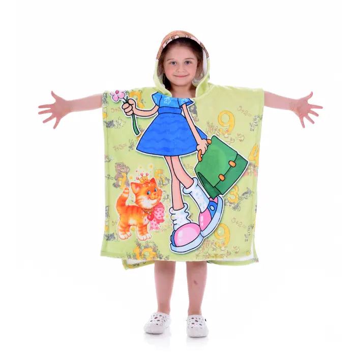 Poncho pentru copii – Mica eleva - 1432 - Poncho pentru copii – Mica eleva - 1432