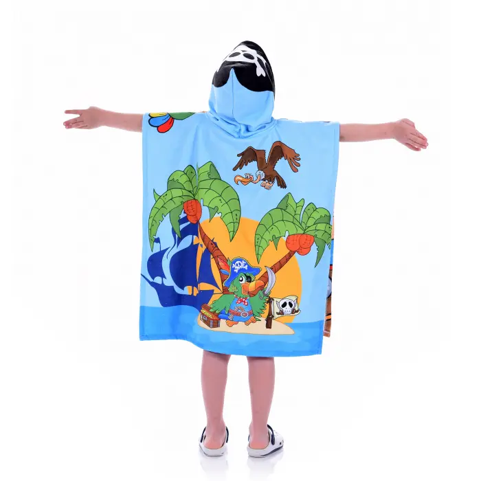 Poncho pentru copii – Pirat de mare - 1406 - Poncho pentru copii – Pirat de mare - 1406