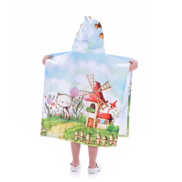 Poncho pentru copii – Zana albastra - 1417 - Poncho pentru copii – Zana albastra - 1417
