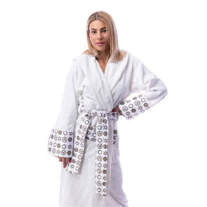 Halat Boucle MS imprimeu - Crema - dama - 1867 - Halat Boucle MS imprimeu - Crema - dama - 1867