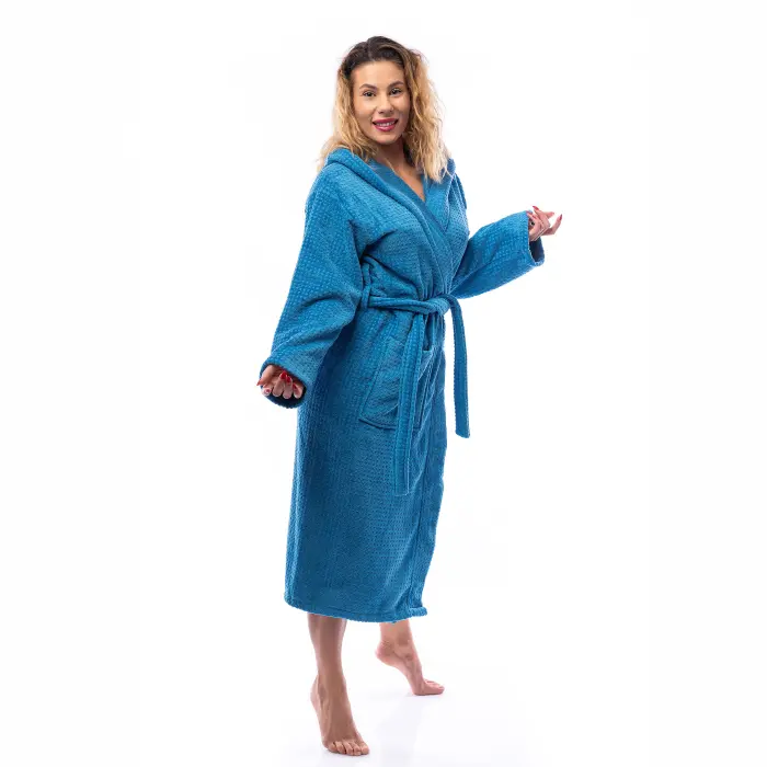 Halat “Elegance” - Albastru de mare - dama - 2641 - Halat “Elegance” - Albastru de mare - dama - 2641