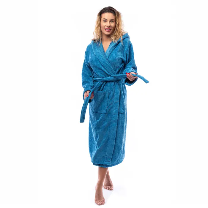 Halat “Elegance” - Albastru de mare - dama - 2644 - Halat “Elegance” - Albastru de mare - dama - 2644
