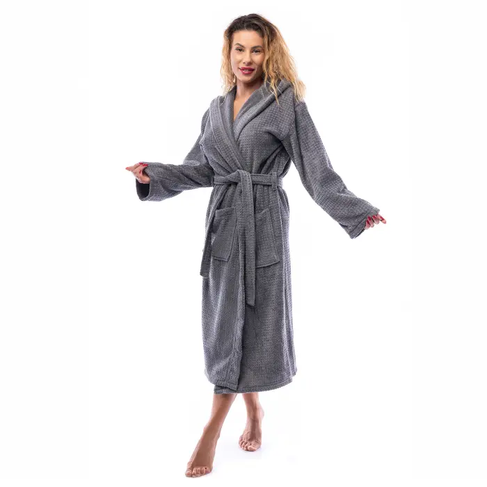 Halat “Elegance” - Gri - dama - 2648 - Halat “Elegance” - Gri - dama - 2648