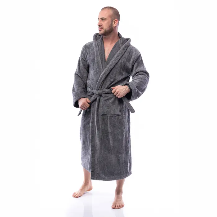 Halat Elegance - Gri - barbaţi - 2655 - Halat Elegance - Gri - barbaţi - 2655