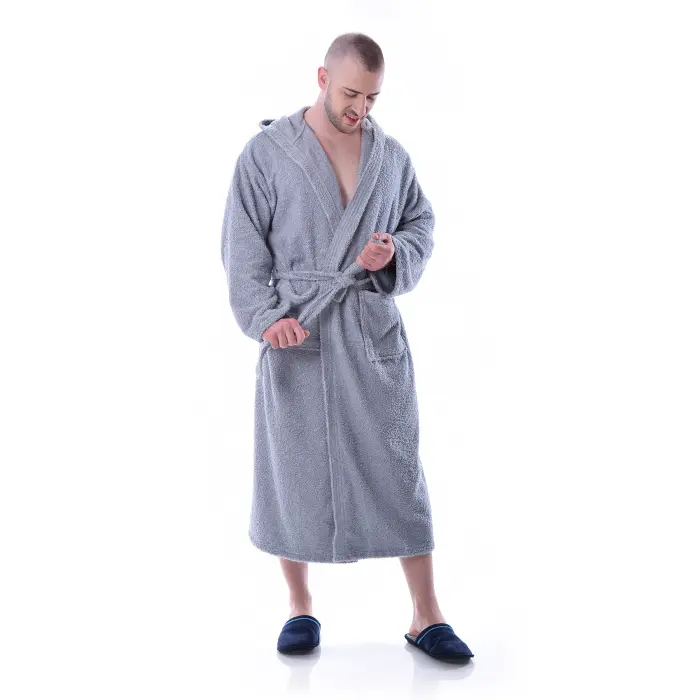 Halat Maer - Gri - barbaţi - 1205 - Halat Maer - Gri - barbaţi - 1205