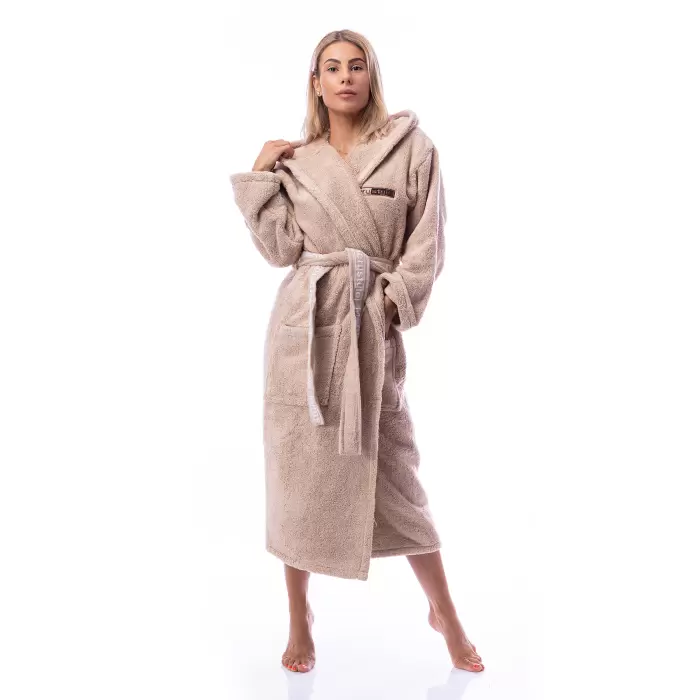 Halat Microbumbac - Capucino - dama - 161 - Halat Microbumbac - Capucino - dama - 161