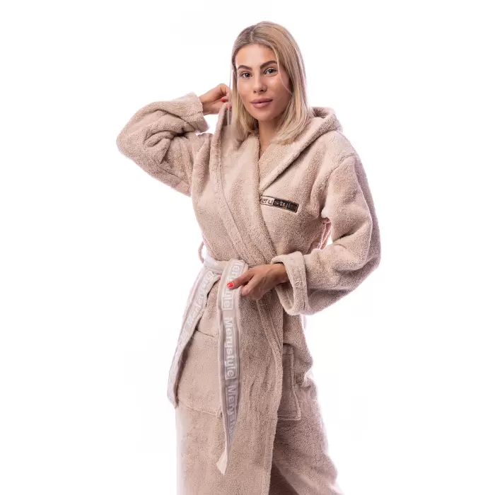Halat Microbumbac - Capucino - dama - 163 - Halat Microbumbac - Capucino - dama - 163
