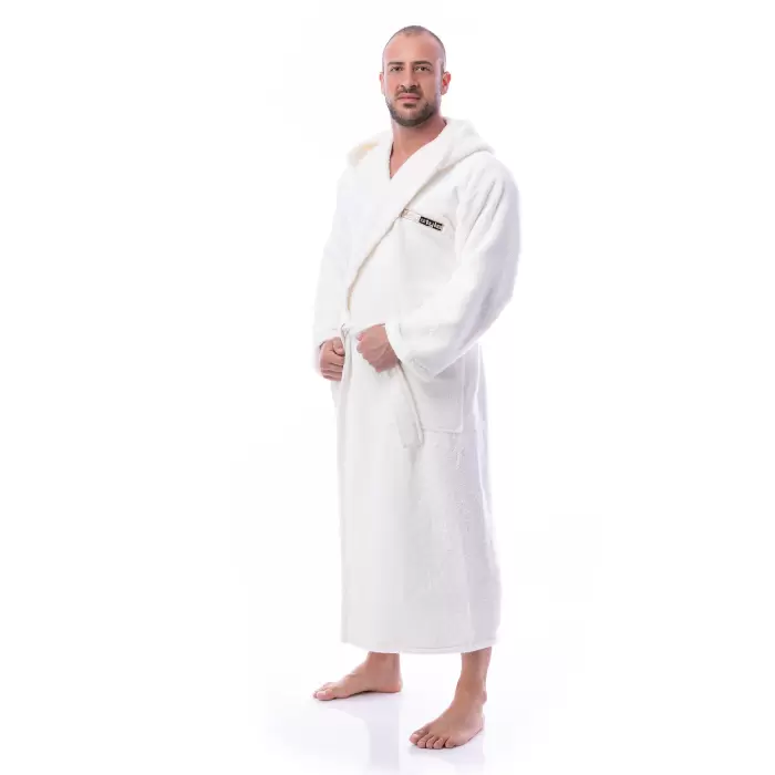 Halat Microbumbac - Crema - barbaţi - 204 - Halat Microbumbac - Crema - barbaţi - 204