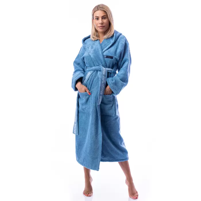 Halat Microbumbac - denim - dama - 221 - Halat Microbumbac - denim - dama - 221