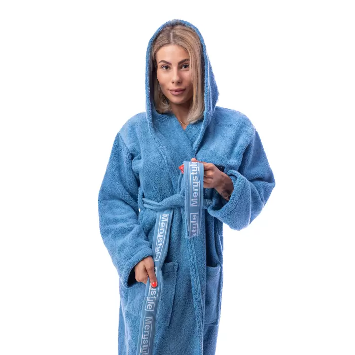 Halat Microbumbac - denim - dama - 224 - Halat Microbumbac - denim - dama - 224