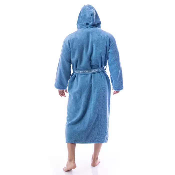 Halat Microbumbac - Denim - barbaţi - 189 - Halat Microbumbac - Denim - barbaţi - 189