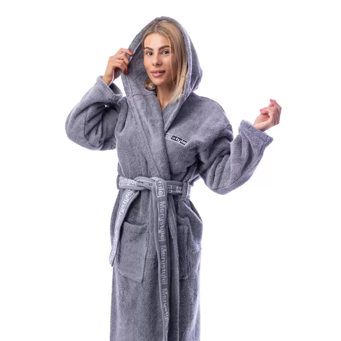 Halat Microbumbac - Gri - dama - 211 - Halat Microbumbac - Gri - dama - 211