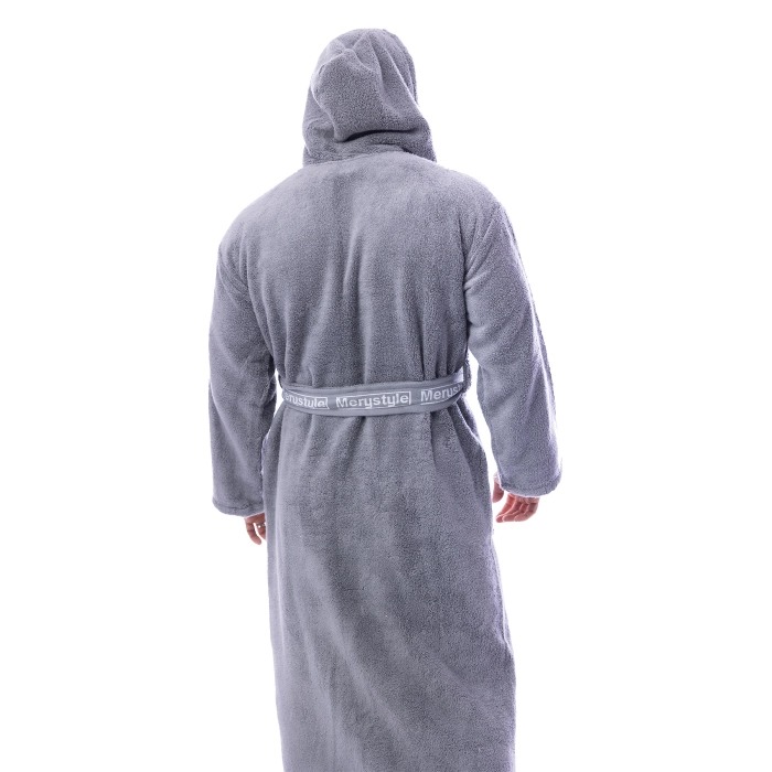 Halat Microbumbac - Gri - barbaţi - 81 - Halat Microbumbac - Gri - barbaţi - 81