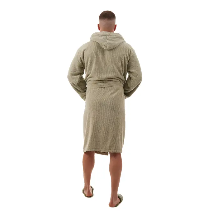 Halat Rips – scurt – verde deschis – bărbați - 3682 - Halat Rips – scurt – verde deschis – bărbați - 3682