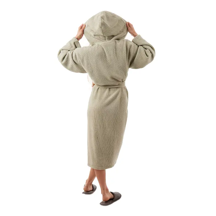Halat de damă Robe Rips - Verde deschis - 3712 - Halat de damă Robe Rips - Verde deschis - 3712