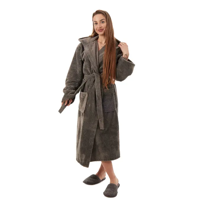 Halat TRIGA – Gri – damă - 3656 - Halat TRIGA – Gri – damă - 3656