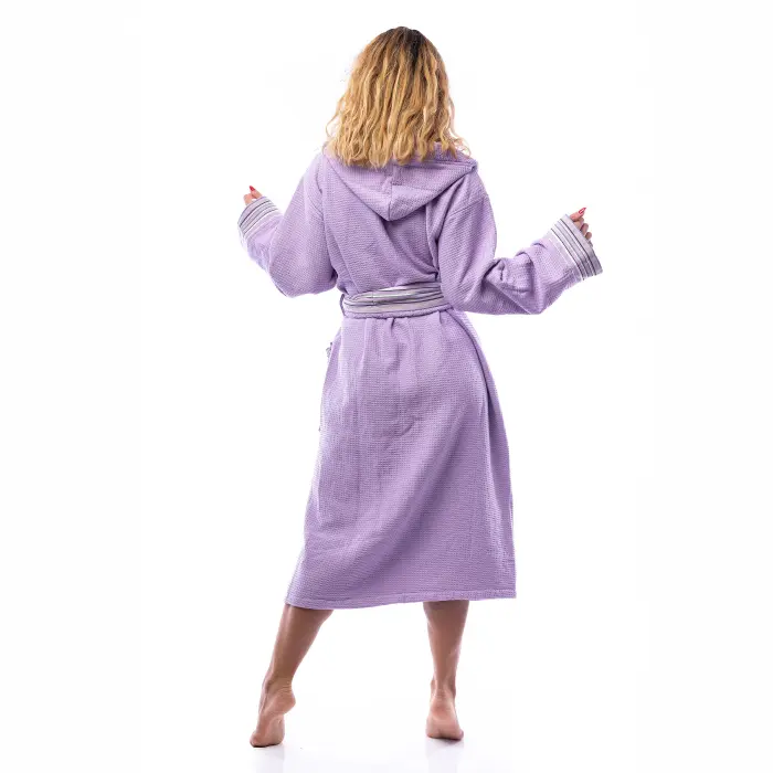Halat Waffle Lux - Mov inchis - dama - 2502 - Halat Waffle Lux - Mov inchis - dama - 2502