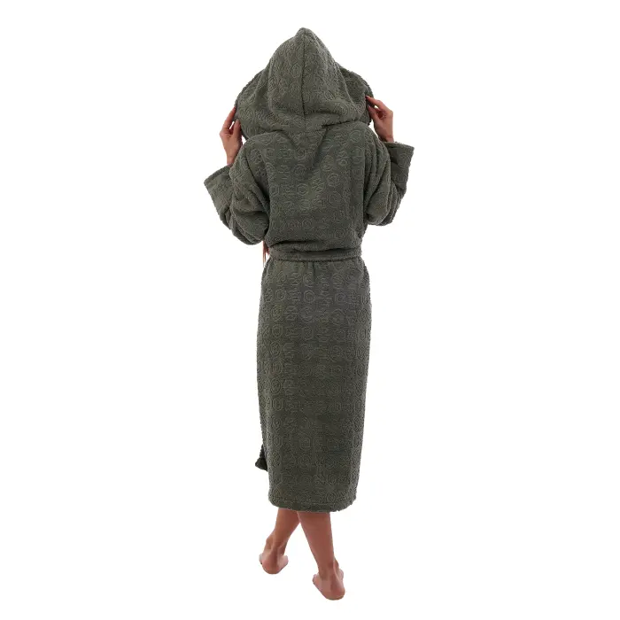 Halat JACQUARD – MS – Verde – damă - 3519 - Halat JACQUARD – MS – Verde – damă - 3519