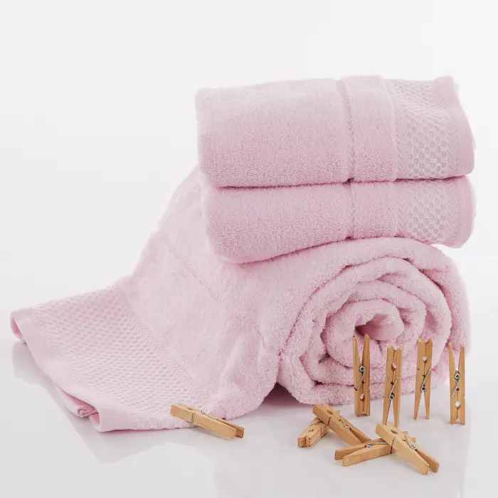 Prosop de baie din microbumbac Roz - 3338 - Prosop de baie din microbumbac Roz - 3338