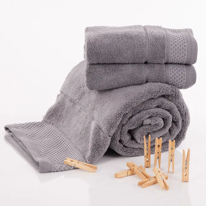 Prosop de baie din microbumbac Gri - 3339 - Prosop de baie din microbumbac Gri - 3339