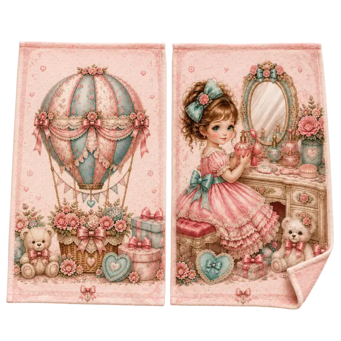 Colecția de prosoape din bumbac „Poveste romantică” – 30x50 cm, în cutie – 5636 - 4143 - Colecția de prosoape din bumbac „Poveste romantică” – 30x50 cm, în cutie – 5636 - 4143