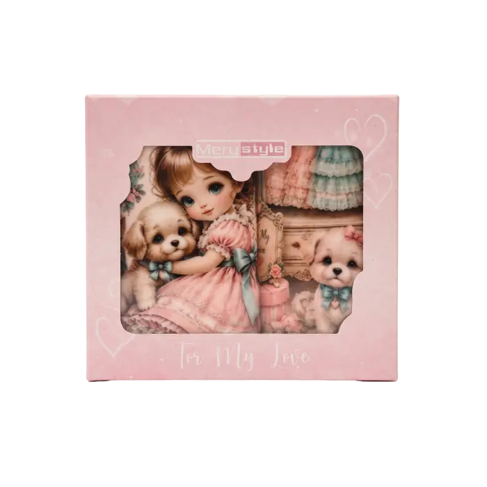 Colecția de prosoape din bumbac „Poveste romantică” – 30x50 cm, în cutie – 5637 - 4144 - Colecția de prosoape din bumbac „Poveste romantică” – 30x50 cm, în cutie – 5637 - 4144