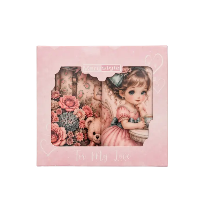 Colecția de prosoape din bumbac „Poveste romantică” – 30x50 cm, în cutie – 5638 - 4147 - Colecția de prosoape din bumbac „Poveste romantică” – 30x50 cm, în cutie – 5638 - 4147