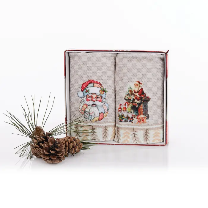 Set – 2 prosoape de baie imprimate – Cutie - 5371 - 3373 - Set – 2 prosoape de baie imprimate – Cutie - 5371 - 3373