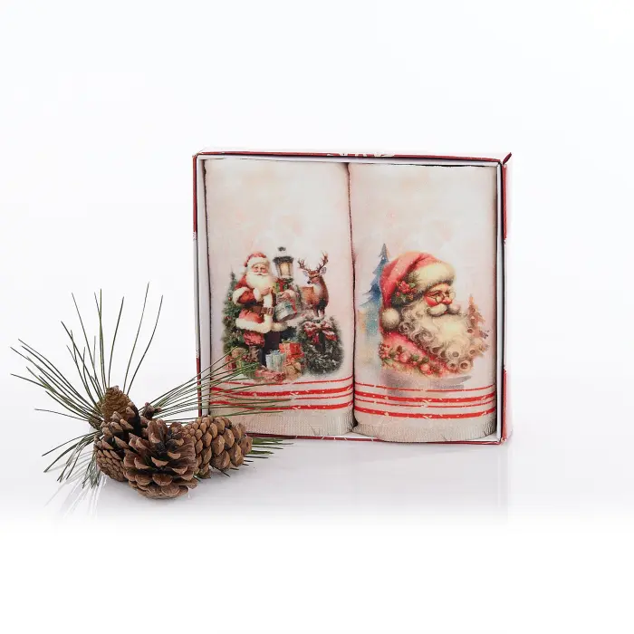 Set – 2 prosoape de baie imprimate – Cutie - 5374 - 3379 - Set – 2 prosoape de baie imprimate – Cutie - 5374 - 3379