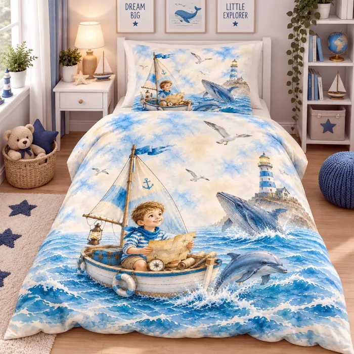 Set de lenjerie pentru copii – Pilotă și față de pernă – Mare - 4233 - Set de lenjerie pentru copii – Pilotă și față de pernă – Mare - 4233