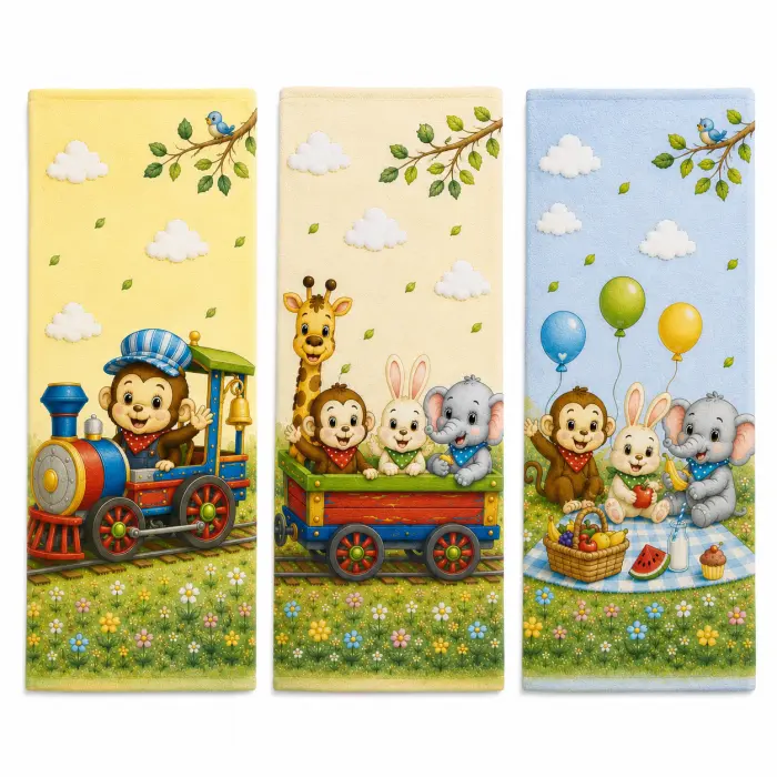 Set de prosoape din frotir 30x50 cm – Personaje de poveste – 5646 - 4172 - Set de prosoape din frotir 30x50 cm – Personaje de poveste – 5646 - 4172