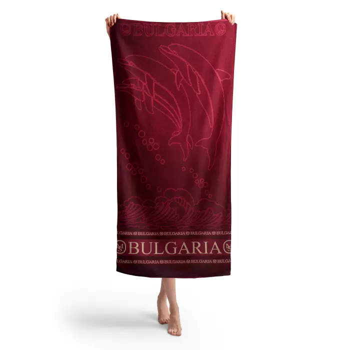 Prosop de plajă Dolphin MS – bordo - 361 - Prosop de plajă Dolphin MS – bordo - 361
