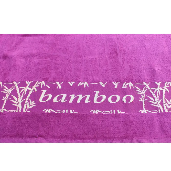Prosop de plajă cu desen de bambus – zmeura - 1775 - Prosop de plajă cu desen de bambus – zmeura - 1775