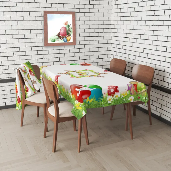 Față de masă decorativă cu motive de Paște - 4086 - 2900 - Față de masă decorativă cu motive de Paște - 4086 - 2900