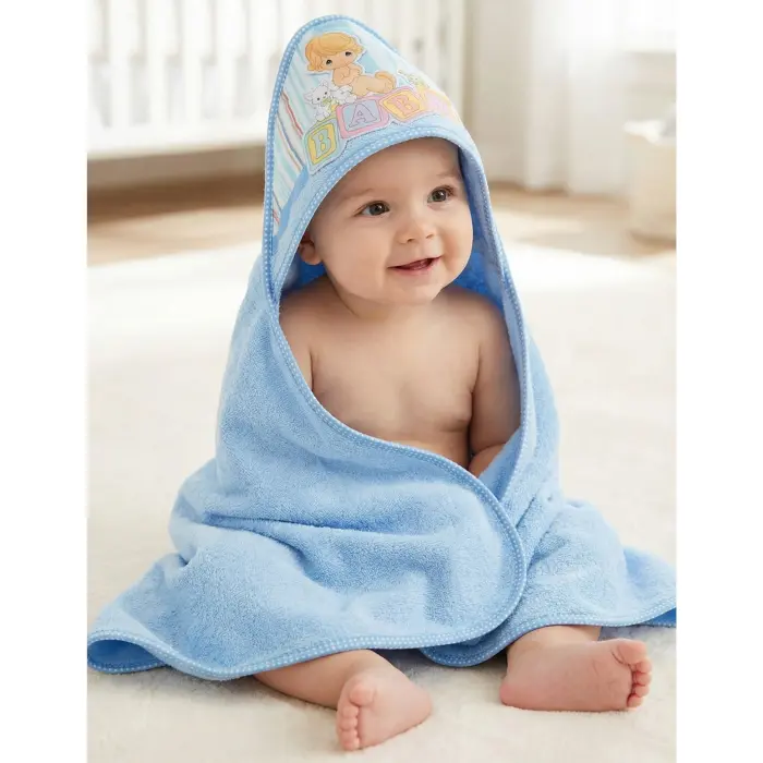 Prosop pentru bebelusi cu gluga – Albastru – bebe - 3773 - Prosop pentru bebelusi cu gluga – Albastru – bebe - 3773