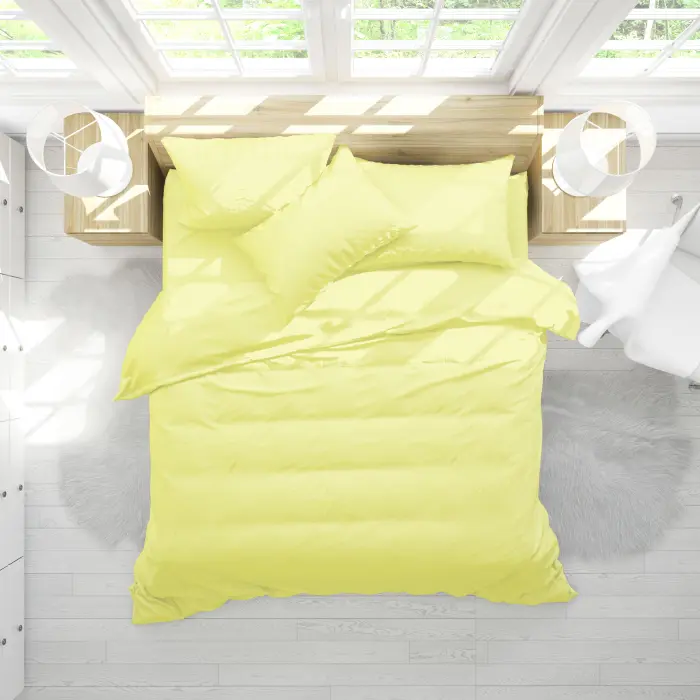 SET DORMITOR RANFORCE UNICOLOR - Galben-Verde - 2198 - SET DORMITOR RANFORCE UNICOLOR - Galben-Verde - 2198