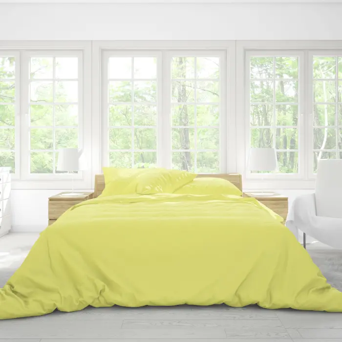 SET DORMITOR RANFORCE UNICOLOR - Galben-Verde - 2199 - SET DORMITOR RANFORCE UNICOLOR - Galben-Verde - 2199